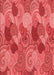 Patterned Red Rug, pat3320rd