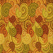 Round Patterned Mahogany Brown Rug, pat3320yw