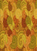 Patterned Mahogany Brown Rug, pat3320yw