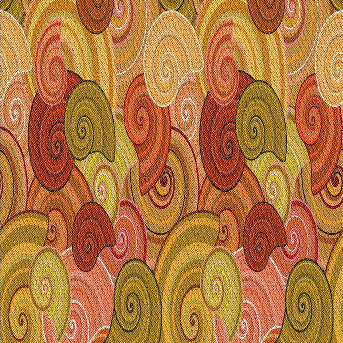 Patterned Mahogany Brown Novelty Rug, pat3320