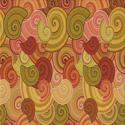 Sideview of Machine Washable Transitional Mahogany Brown Rug, wshpat3320