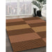 Patterned Red Brown Rug in Family Room, pat3321org