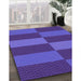 Patterned Amethyst Purple Rug in Family Room, pat3321pur