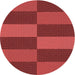 Square Patterned Red Rug, pat3321rd