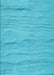 Machine Washable Transitional Bright Cyan Blue Rug, wshpat3322lblu