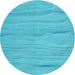 Square Patterned Bright Cyan Blue Rug, pat3322lblu