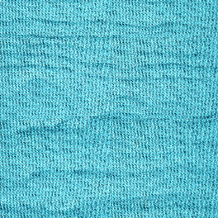 Patterned Bright Cyan Blue Rug, pat3322lblu