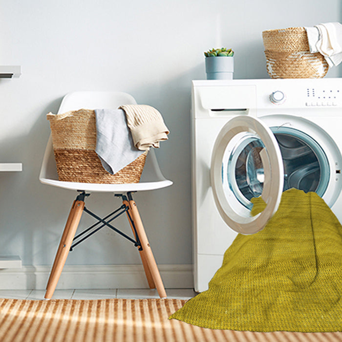 Machine Washable Transitional Caramel Brown Rug in a Washing Machine, wshpat3322yw