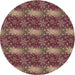 Square Patterned Brown Red Rug, pat3323brn