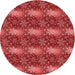 Square Patterned Red Rug, pat3323rd