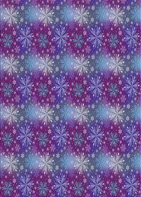 Machine Washable Transitional Bright Purple Rug, wshpat3323