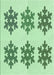 Patterned Mint Green Rug, pat3324grn