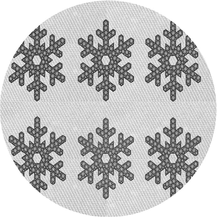 Square Patterned Gray Rug, pat3324gry