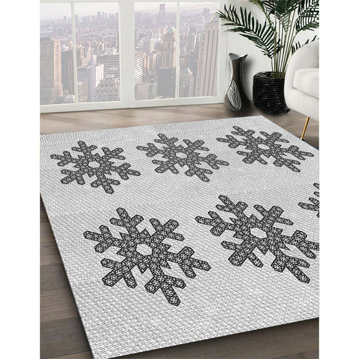 Patterned Gray Rug in Family Room, pat3324gry