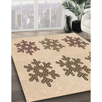 Patterned Copper Brown Rug, pat3324org