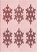 Patterned Red Rug, pat3324rd