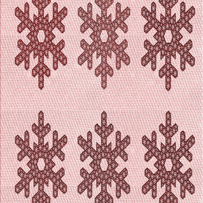 Patterned Red Rug, pat3324rd