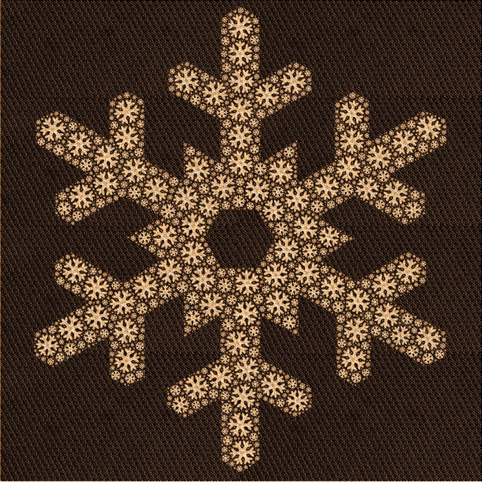 Round Patterned Sienna Brown Rug, pat3325org