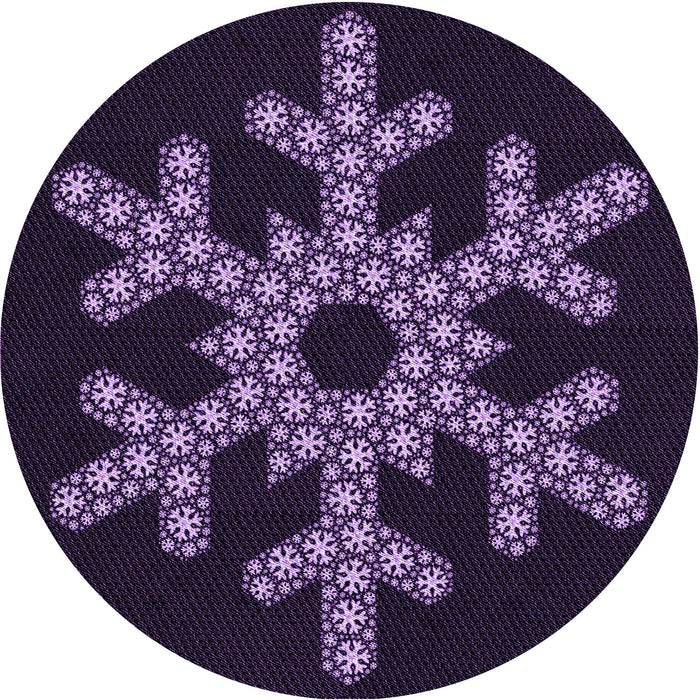 Square Patterned Purple Violet Purple Rug, pat3325pur