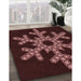 Patterned Chocolate Brown Rug in Family Room, pat3325rd