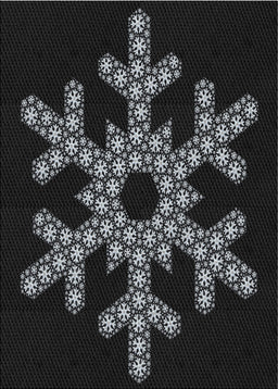 Patterned Black Novelty Rug, pat3325
