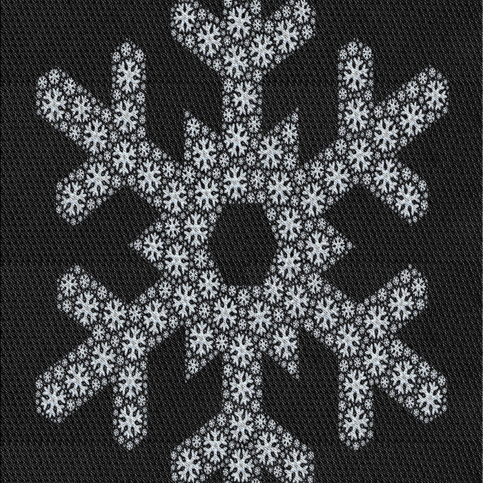 Patterned Black Novelty Rug, pat3325