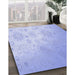 Machine Washable Transitional Sky Blue Rug in a Family Room, wshpat3326blu