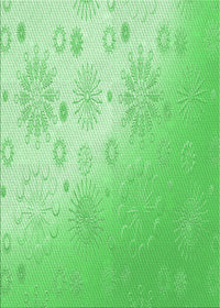 Machine Washable Transitional Green Rug, wshpat3326grn