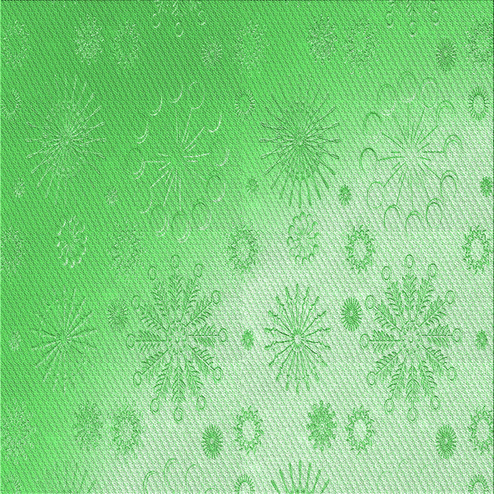 Round Patterned Green Rug, pat3326grn