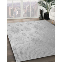 Patterned Gunmetal Gray Rug, pat3326gry