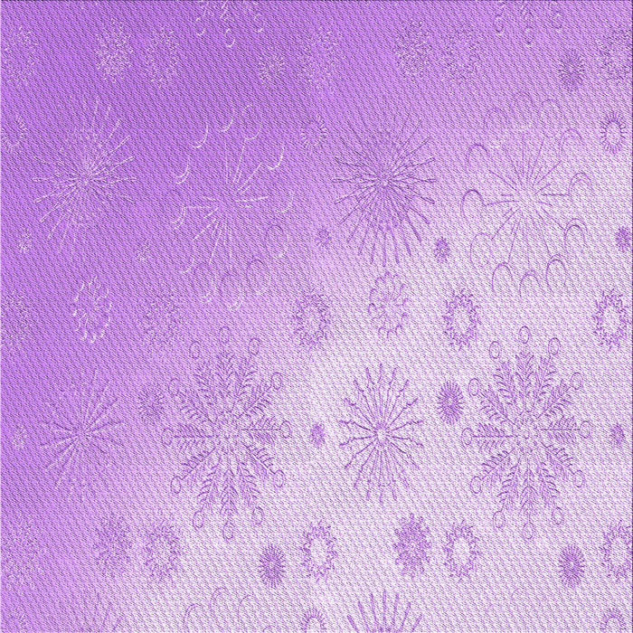 Round Machine Washable Transitional Purple Rug, wshpat3326pur