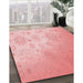 Machine Washable Transitional Pink Rug in a Family Room, wshpat3326rd