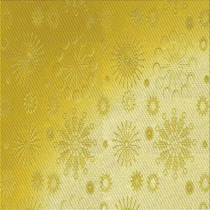 Round Patterned Bold Yellow Rug, pat3326yw