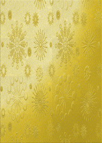 Machine Washable Transitional Bold Yellow Rug, wshpat3326yw