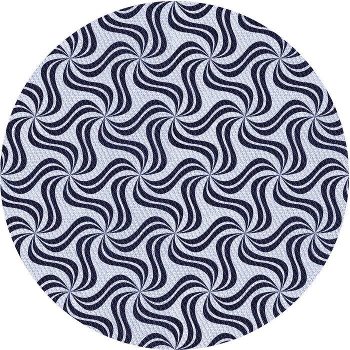 Square Machine Washable Transitional Midnight Blue Rug in a Living Room, wshpat3327blu