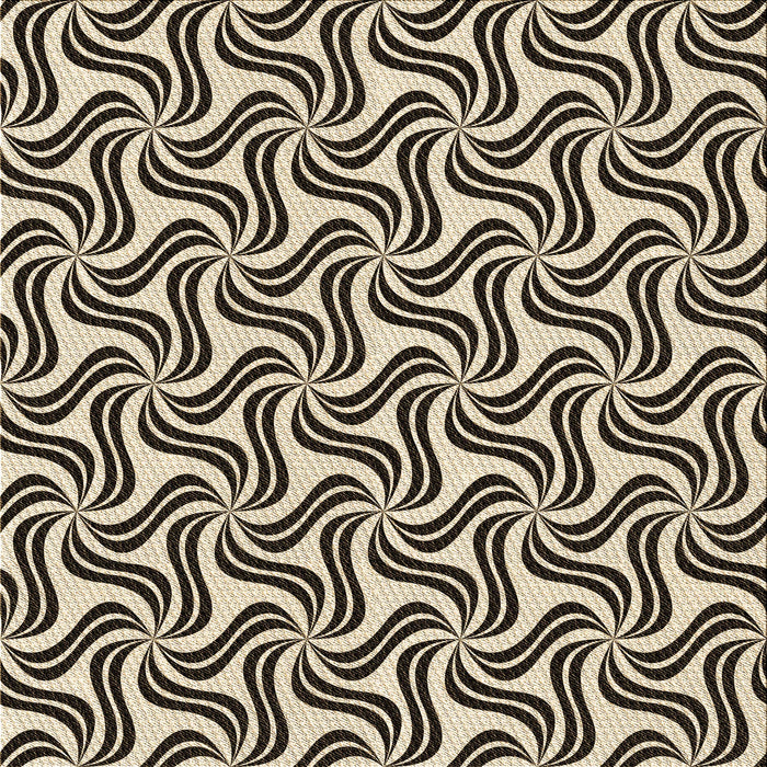 Round Patterned Milk Chocolate Brown Rug, pat3327brn