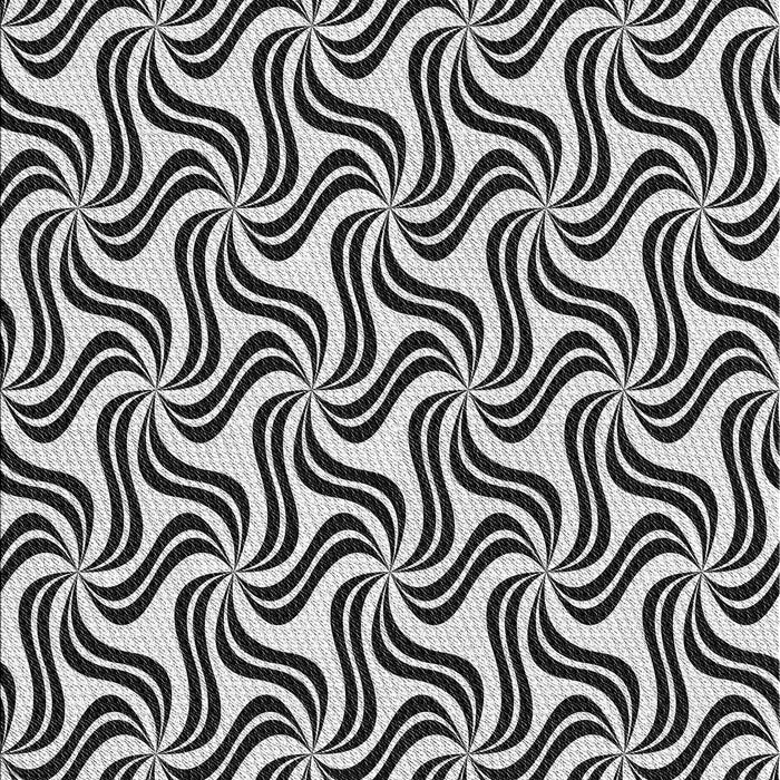 Patterned Charcoal Black Novelty Rug, pat3327