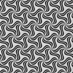 Square Patterned Charcoal Black Novelty Rug, pat3327