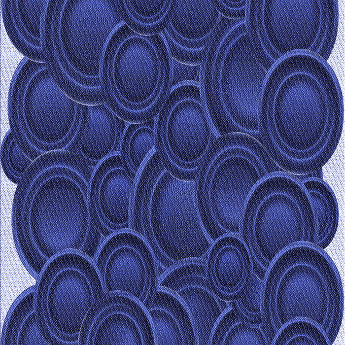 Patterned Denim Dark Blue Rug, pat3328blu