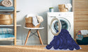 Machine Washable Transitional Denim Dark Blue Rug in a Washing Machine, wshpat3328blu