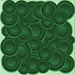 Round Patterned Deep Emerald Green Rug, pat3328grn