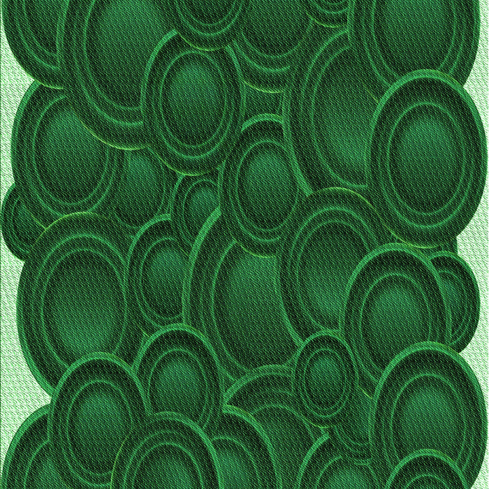 Patterned Deep Emerald Green Rug, pat3328grn