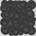 Round Machine Washable Transitional Charcoal Black Rug, wshpat3328gry