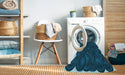 Machine Washable Transitional Blue Ivy Blue Rug in a Washing Machine, wshpat3328lblu