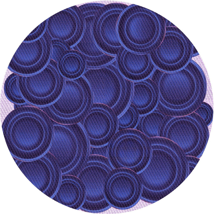 Square Machine Washable Transitional Denim Dark Blue Rug in a Living Room, wshpat3328pur