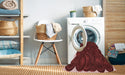 Machine Washable Transitional Red Rug in a Washing Machine, wshpat3328rd