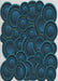 Patterned Blue Novelty Rug, pat3328