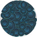 Sideview of Patterned Blue Novelty Rug, pat3328