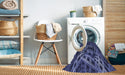 Machine Washable Transitional Midnight Blue Rug in a Washing Machine, wshpat3329blu