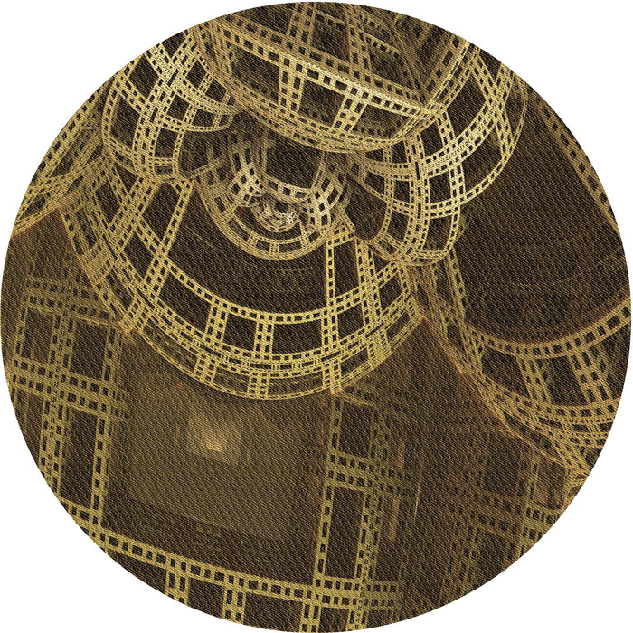 Square Machine Washable Transitional Night Red Rug in a Living Room, wshpat3329brn